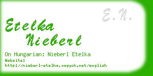 etelka nieberl business card